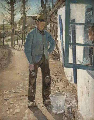 Whitewashing the Old House, by Unknown
