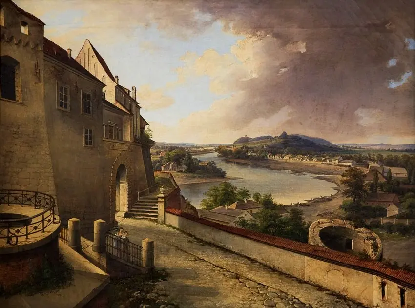 Widok z Wawelu na kopiec Kościuszki, by Unknown