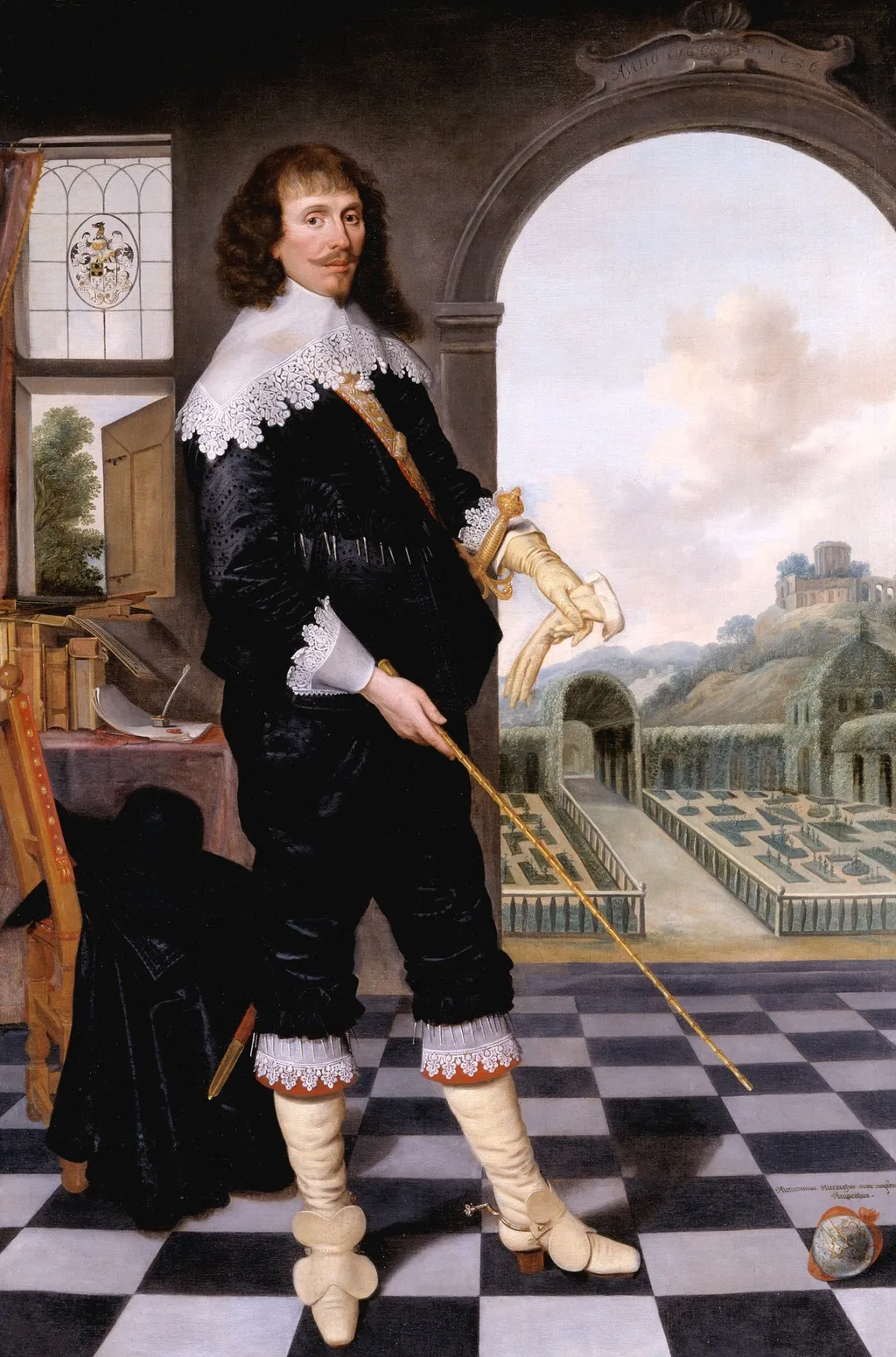 William Style of Langley, by Unknown, oil, 1636