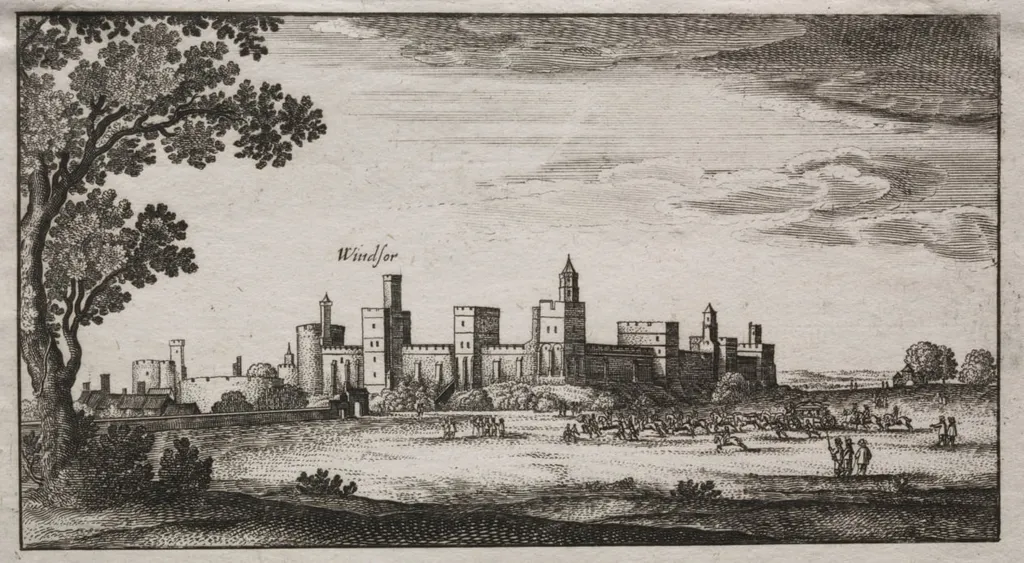 Windsor Castle from the Southeast, by Unknown, 1604
