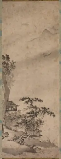 Windy Landscape with Sailboat, by Unknown, 1404