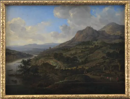 Wine Harvest at the Rhine, by Unknown