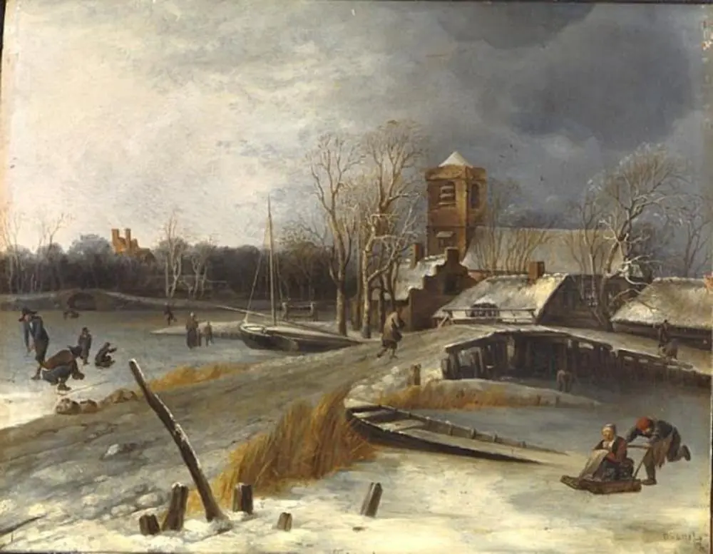 Winter Landscape, by Unknown