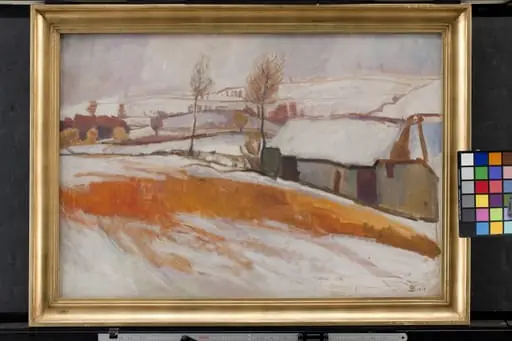 Winter Landscape. Over Kærby Hill., by Unknown