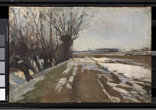 Winter Landscape. Utterslev near Copenhagen, by Unknown