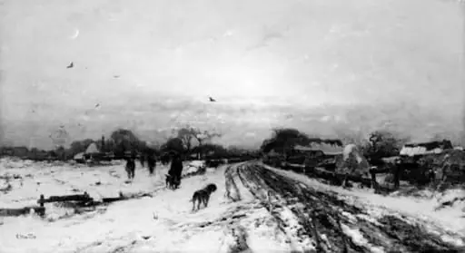Winter Scenery, by Unknown