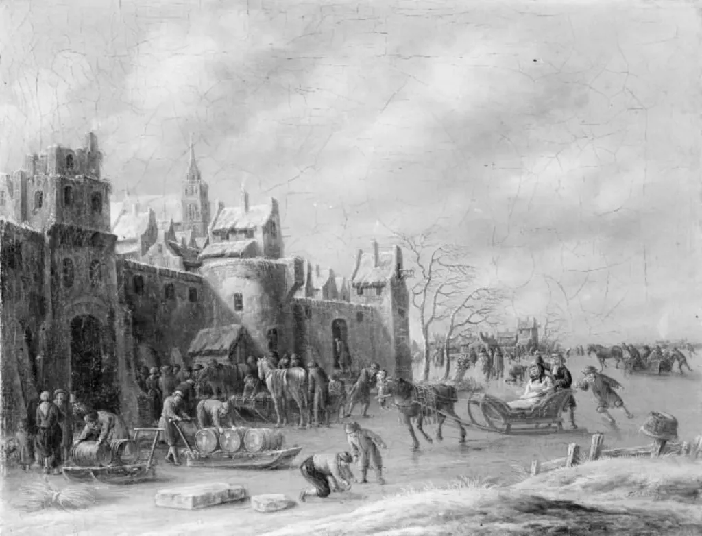 Winter Scenery, by Unknown, 1684