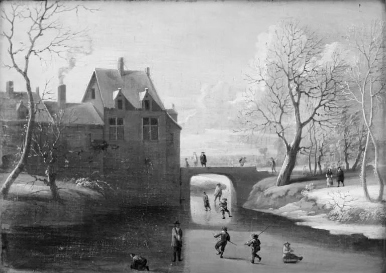Winter Scenery, by Unknown, unspecified, 1650