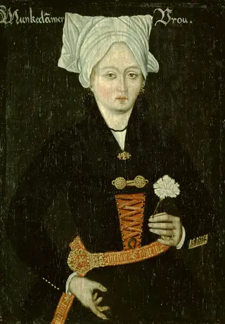 Woman from Monnikendam, by Unknown, 1550