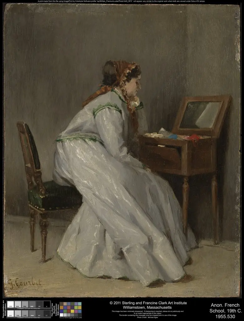 Woman Seated at a Dressing Table, by Unknown