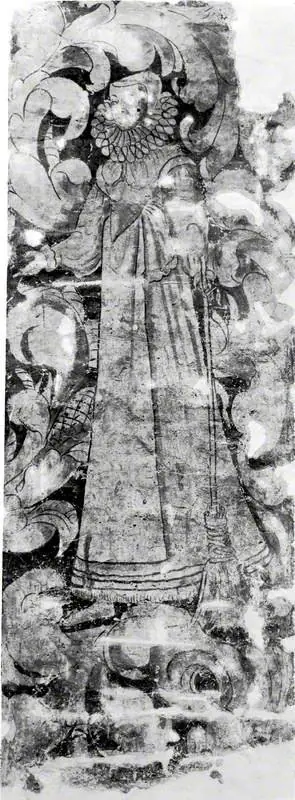 Woman with a Broom (from Stodmarsh Court, Kent), by Unknown