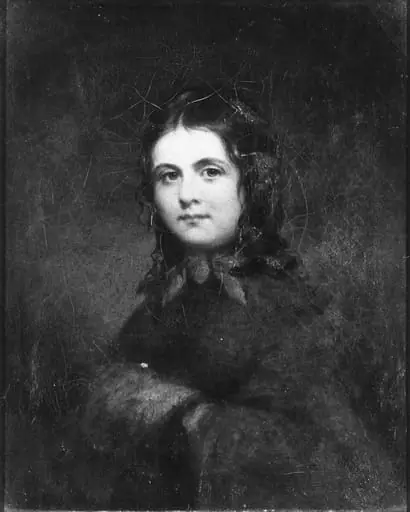 Woman with a Muff, by Unknown, 1850