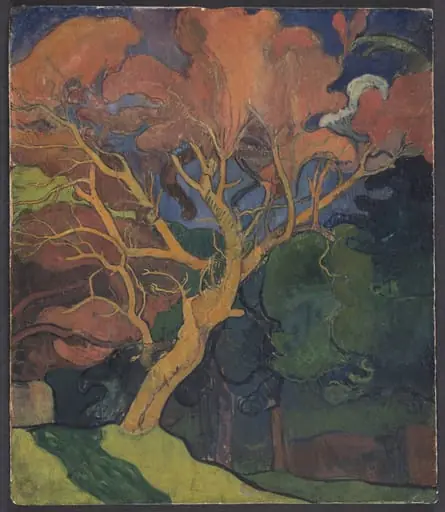 Wood with Crooked Tree, by Unknown