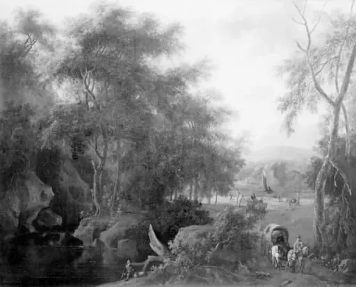 Wooded Landscape, by Unknown