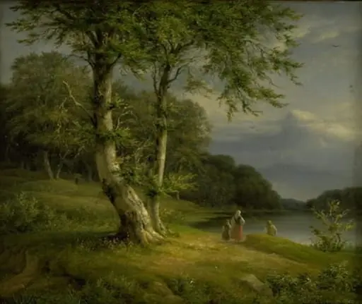 Wooded landscape near Lake Bagsværd, by Unknown