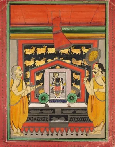 Worship of Dvaraka Nathji at Kankroli, by Unknown