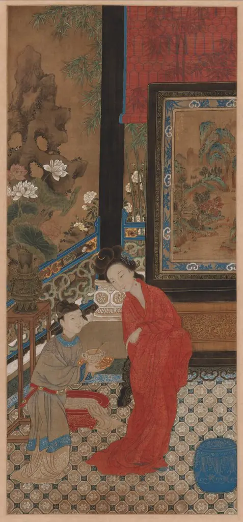 Yang Guifei Leaving the Bath, by Unknown