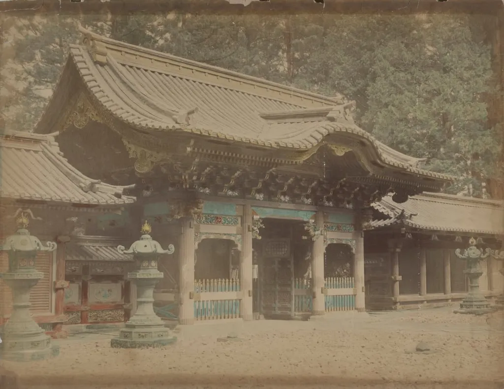Yashamon Gate, Taiyuin Mausoleum, Nikko, Japan, by Unknown, 1874