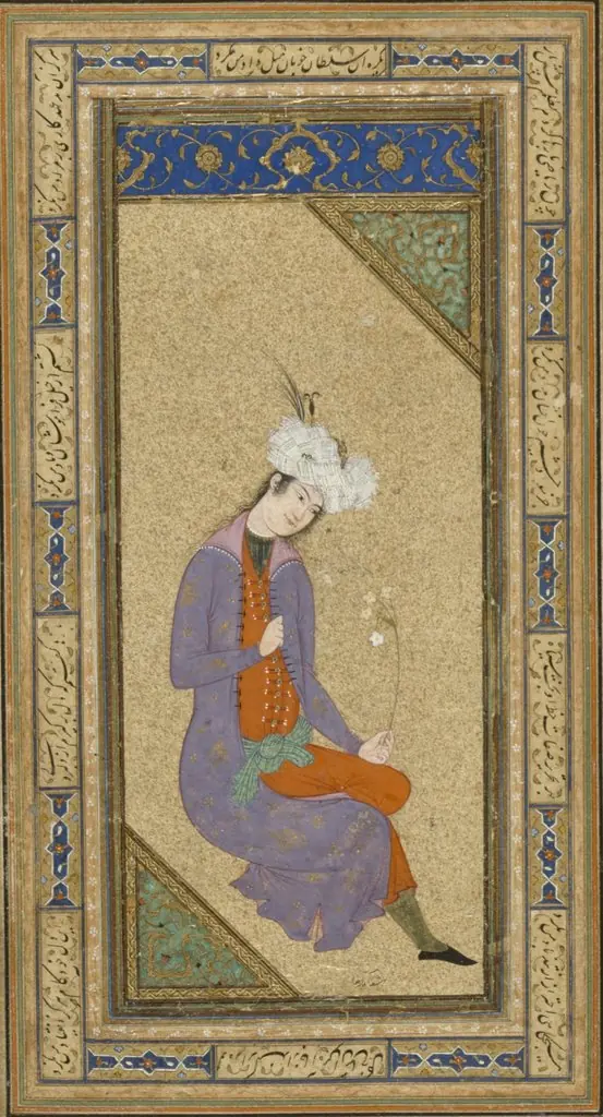 Young Man with a Flower, by Unknown