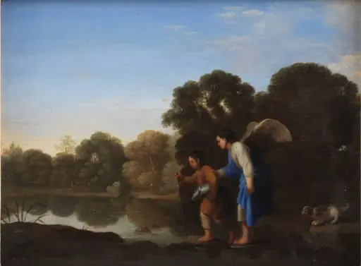 Young Tobiah and the Angel, by Unknown