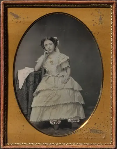 Young Woman in Pantalettes, by Unknown