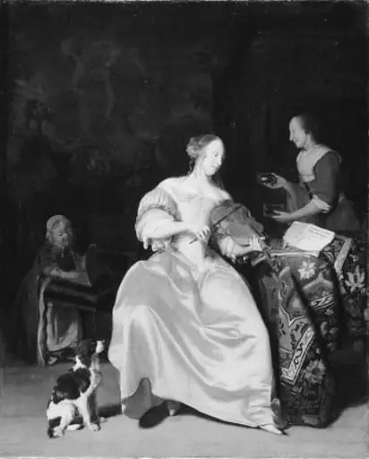 Young Woman playing the Violin, by Unknown