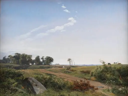 Zealand Landscape. Open Country in North Zealand, by Unknown