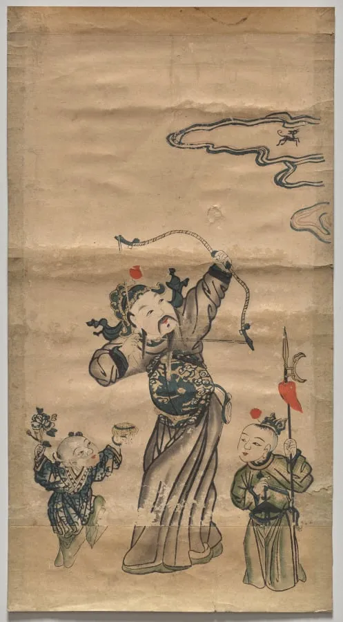 Zhang Xian Shoots the Heavenly Dog, by Unknown, 1836