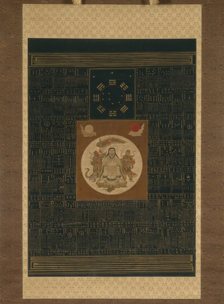 Zhenwu with the Eight Trigrams, the Northern Dipper, and Talismans, by Unknown