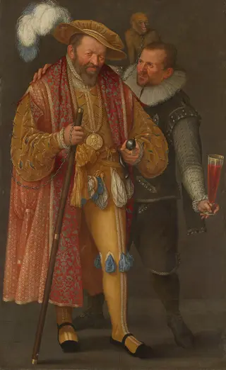 Zwei Männer, by Unknown, 1600