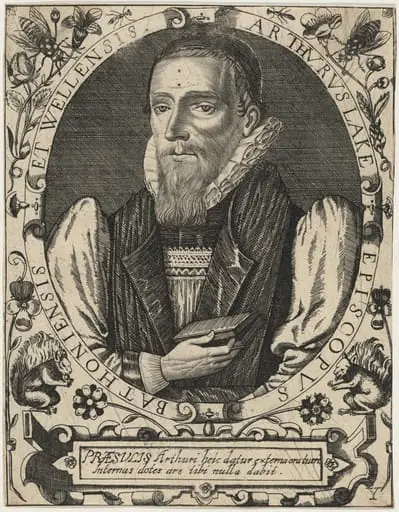 Arthur Lake, Bishop of Bath and Wells, by Unknown 17th Century