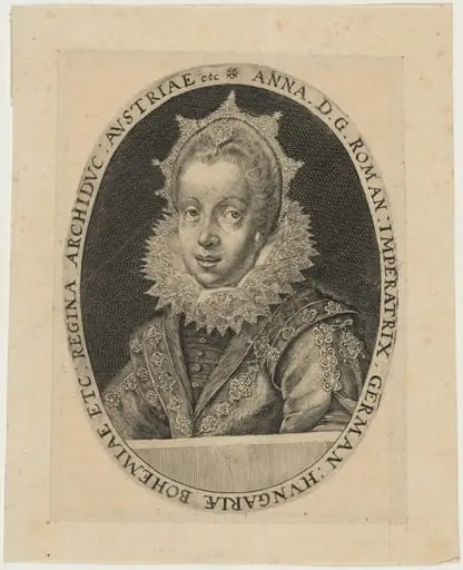 Anna, Wife of Matthias, Roman Emperor, by Unknown 19th Century