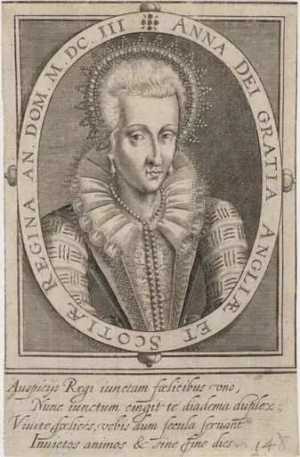 Anne of Denmark, Queen of James I, by Unknown 19th Century