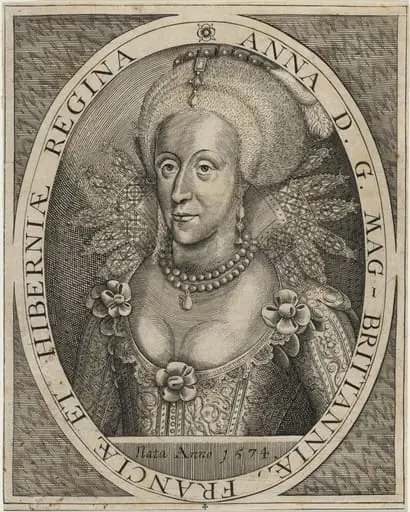 Anne of Denmark, Queen of James I, by Unknown 19th Century