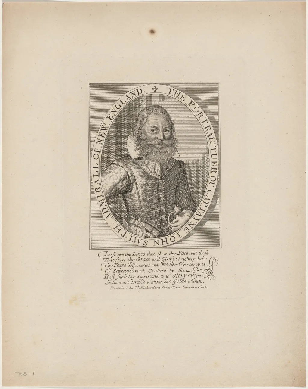 Captain John Smith, by Unknown 19th Century, 1850