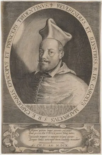 Cardinal Carolus Madrucius, by Unknown 19th Century