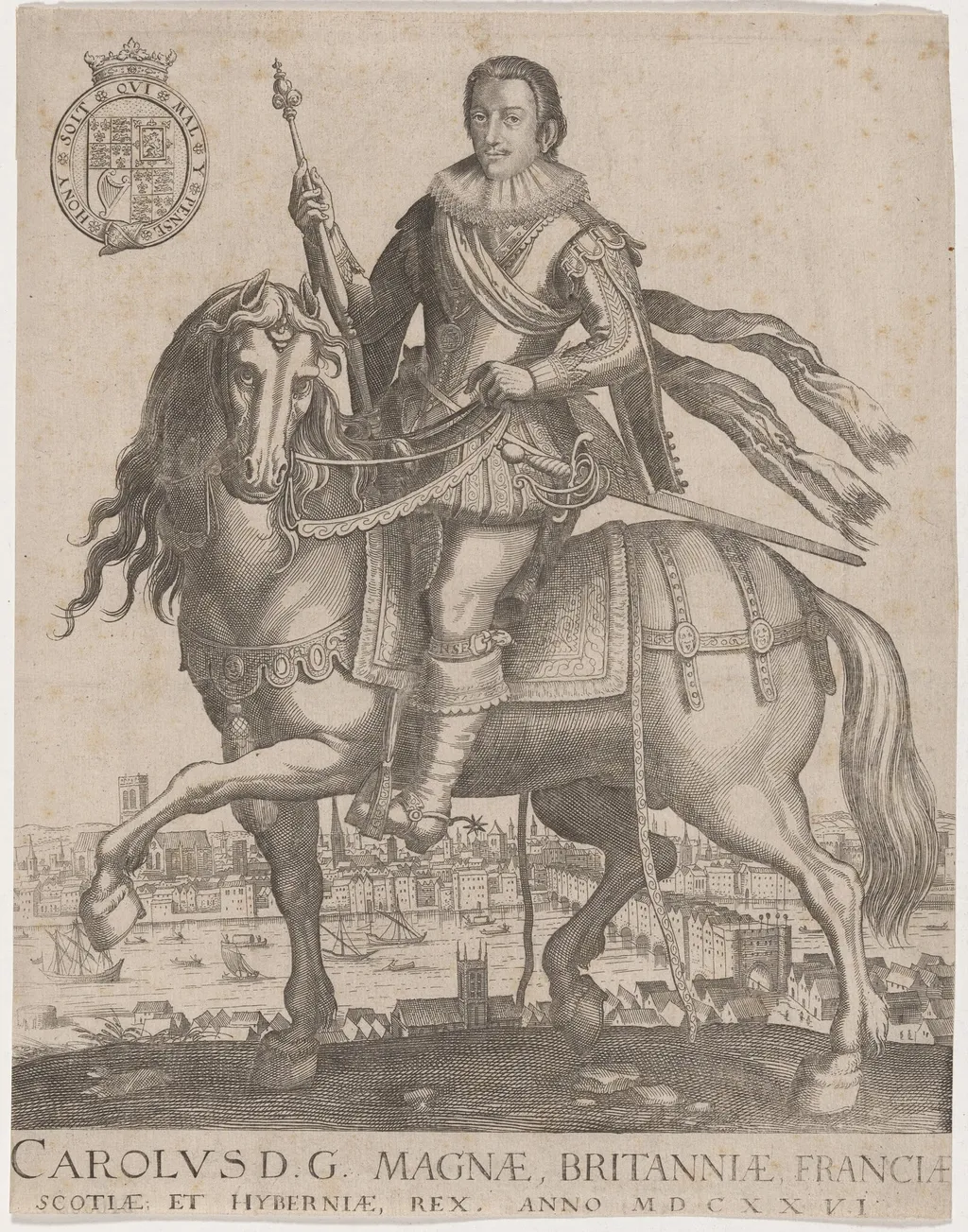 Charles I, by Unknown 19th Century, ink, 1850