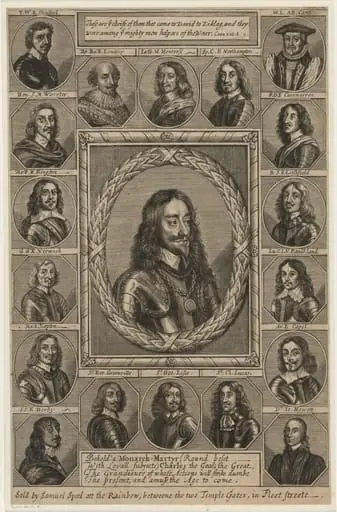 Charles I and His Supporters, by Unknown 19th Century