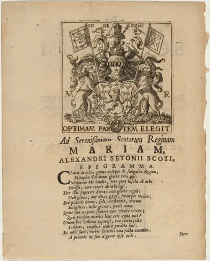 Coat of Arms -- Mary, Queen of Scots, by Unknown 19th Century
