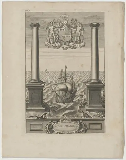 Coat of Arms, Moniti Meliora, by Unknown 19th Century