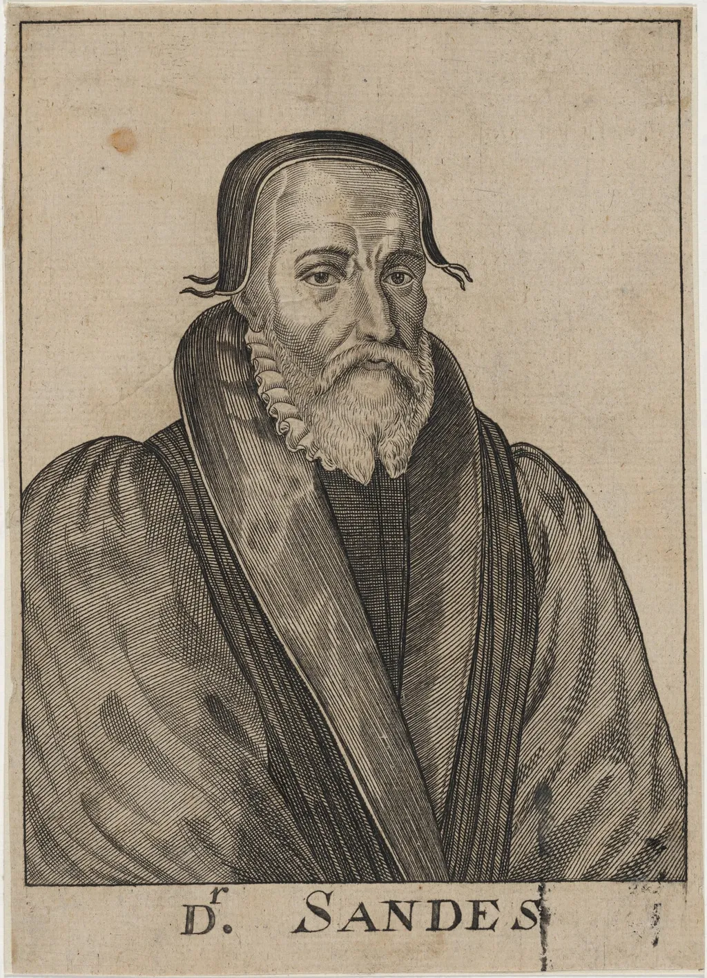 Edwin Sanders, Archbishop of York, by Unknown 19th Century, ink, 1850