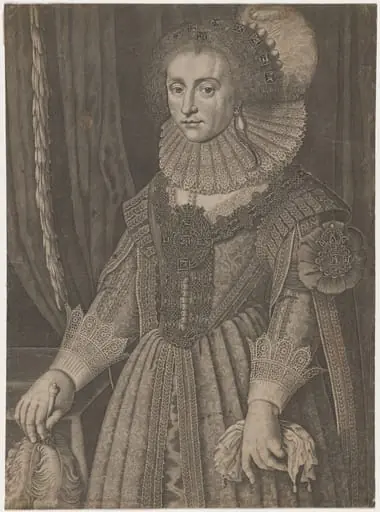Elizabeth, Queen of Bohemia, by Unknown 19th Century