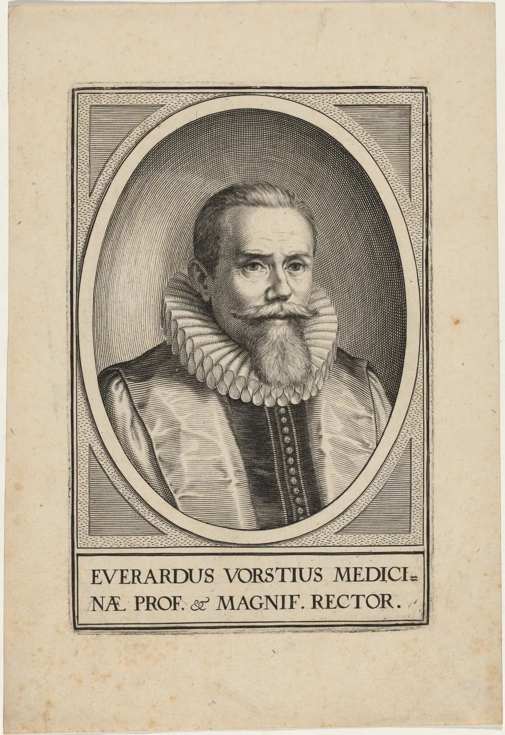 Everardus Vorstius Medicinae, by Unknown 19th Century, ink, 1850