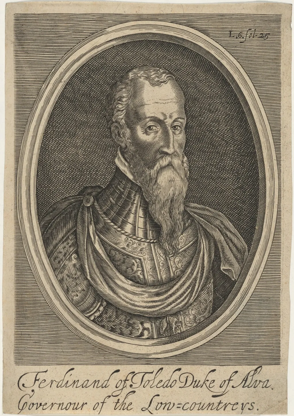 Fernando Alvarez de Toledo, Duke of Alva, by Unknown 19th Century, ink, 1850