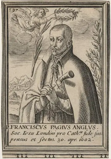 Francis Paget, Jesuit Priest, by Unknown 19th Century, 1602