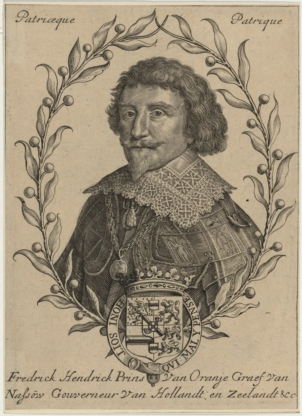 Frederick Henry, Prince of Orange, by Unknown 19th Century, ink, 1850