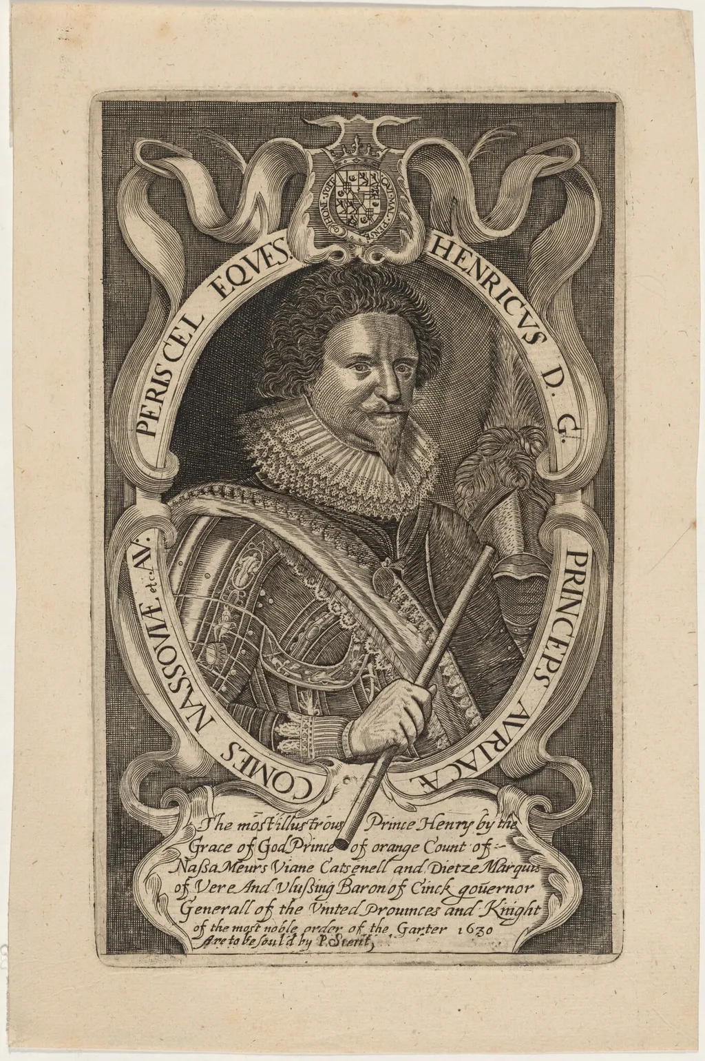 Frederick Henry, Prince of Orange, by Unknown 19th Century, ink, 1850