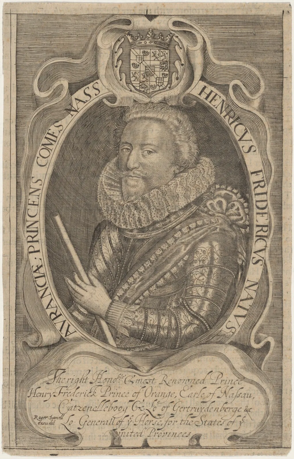 Frederick Henry, Prince of Orange, by Unknown 19th Century, ink, 1627