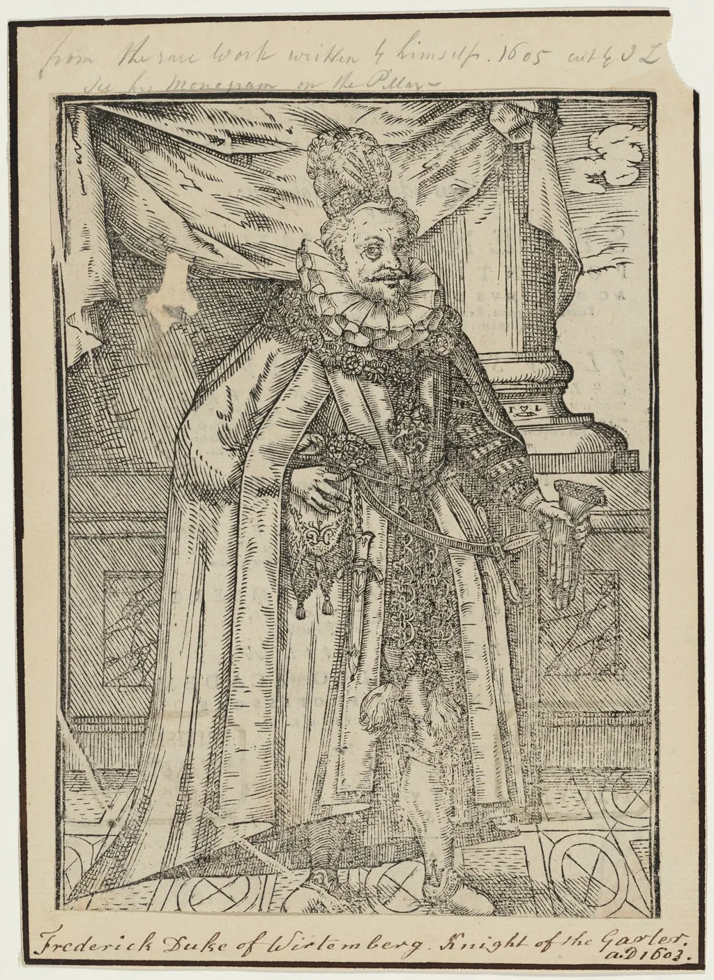 Frederick I, Duke of Wurtemberg, by Unknown 19th Century, ink, 1850