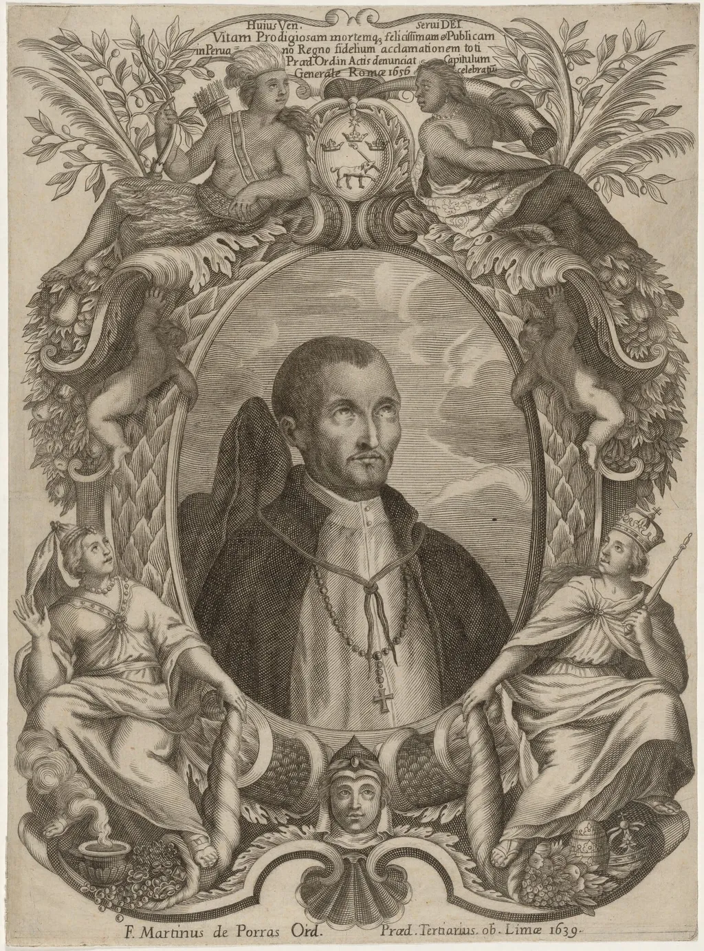 Friar Martinus de Porras, by Unknown 19th Century, ink, 1850